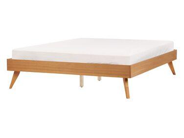 Lit avec sommier berric 140 x 200 cm fr/xc3/xaane naturel