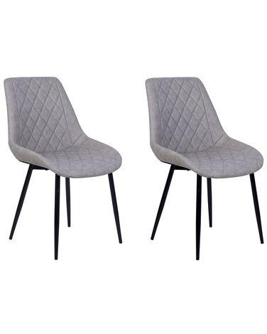 Lot de 2 chaises de salle /xc3/xa0 manger maribel cuir pu