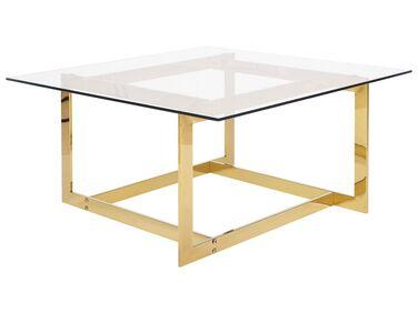 Table basse dor/xc3/xa9e en verre crystal Table basse dor/xc3/xa9e en verre crystal