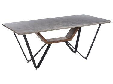Table de repas bandura gris 180 cm 90 cm