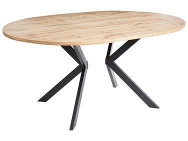 Table de salle /xc3/xa0 manger extensible carlea marron
