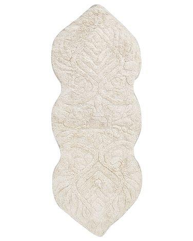 Tapis de bain 150 x 60 cm beige canbar