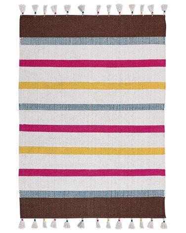 Tapis en coton multicolore 160 x 230 cm hisarli