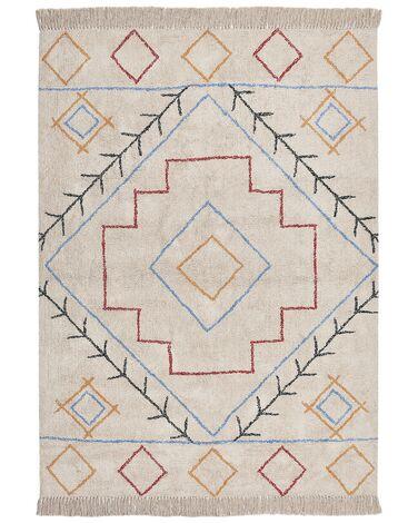 Tapis en coton multicolore 160 x 230 cm kuskan