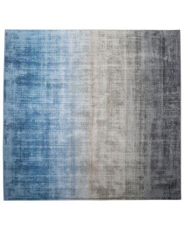 Tapis gris-bleu 200 x 200 cm ercis