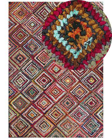 Tapis multicolore en coton 160 x 230 cm kaiseri