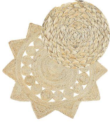Tapis rond beige en jute 120 cm araban Tapis rond beige en jute 120 cm araban