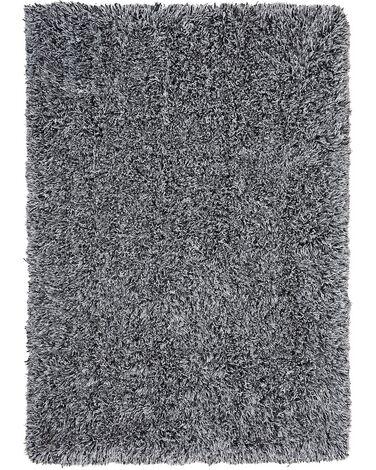 Tapis shaggy noir et blanc 200 x 300 cm cide
