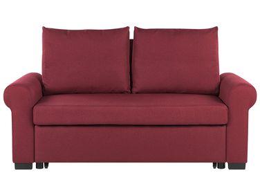 Canap/xc3/xa9 2 places convertible en tissu rouge bordeaux Canap/xc3/xa9 2 places convertible en tissu rouge bordeaux