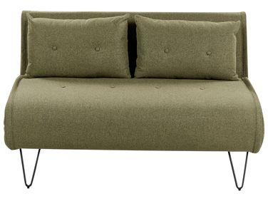 Canap/xc3/xa9 convertible 2 places en tissu vert olive Canap/xc3/xa9 convertible 2 places en tissu vert olive