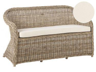 Canap/xc3/xa9 de jardin 2 places susua rotin naturel