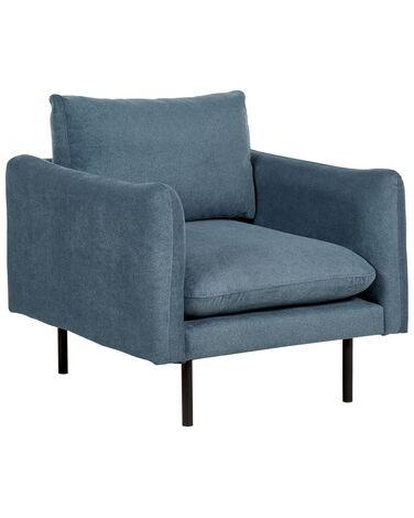 Fauteuil vinterbro tissu chenille bleu Fauteuil vinterbro tissu chenille bleu