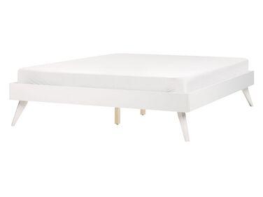 Lit avec sommier berric 140 x 200 cm blanc Lit avec sommier berric 140 x 200 cm blanc