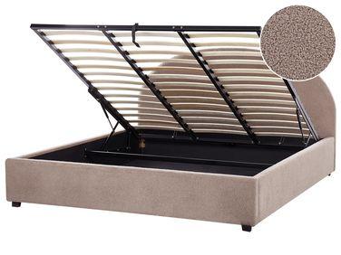Lit ottoman boucl/xc3/xa9 vaucluse 180 x 200 cm taupe Lit ottoman boucl/xc3/xa9 vaucluse 180 x 200 cm taupe