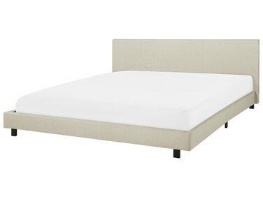 Lit /xc3/xa0 eau tissu albi 180 x 200 cm beige