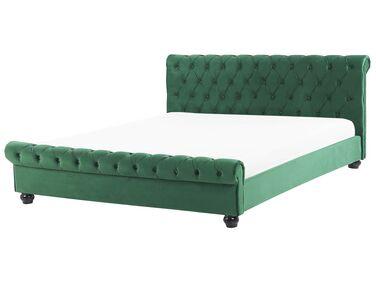 Lit /xc3/xa0 eau velours avallon 180 x 200 cm vert
