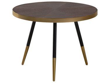 Table basse bois avec pieds dor/xc3/xa9s ramona
