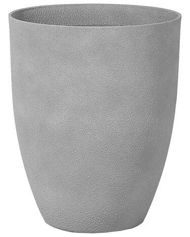 Cache-pot croton pierre 43 cm gris clair Cache-pot croton pierre 43 cm gris clair