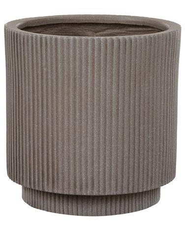 Cache-pot daria c/xc3/xa9ramique 30 cm taupe