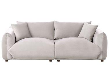 Canap/xc3/xa9 3 places en velours taupe luvos Canap/xc3/xa9 3 places en velours taupe luvos