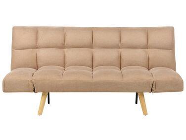 Canap/xc3/xa9-lit 3 places en tissu marron ingaro Canap/xc3/xa9-lit 3 places en tissu marron ingaro