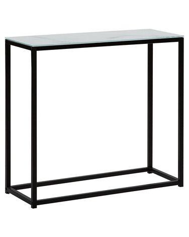 Console delano verre de s/xc3/xa9curit/xc3/xa9 marbre/noir Console delano verre de s/xc3/xa9curit/xc3/xa9 marbre/noir