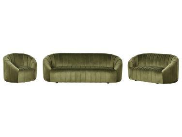 Ensemble de salon en velours vert fonc/xc3/xa9 malung Ensemble de salon en velours vert fonc/xc3/xa9 malung