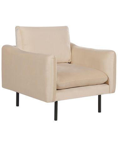 Fauteuil vinterbro velours beige Fauteuil vinterbro velours beige