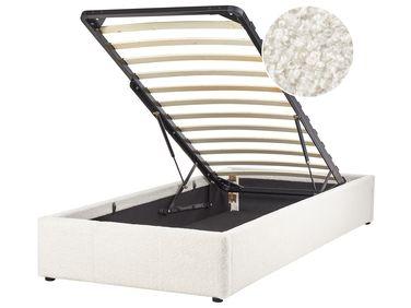 Lit ottoman boucl/xc3/xa9 dinan 90 x 200 cm blanc Lit ottoman boucl/xc3/xa9 dinan 90 x 200 cm blanc