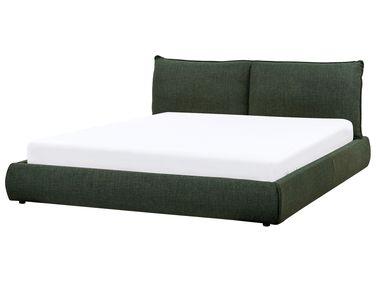 Lit /xc3/xa0 eau tissu vinay 180 x 200 cm vert fonc/xc3/xa9 Lit /xc3/xa0 eau tissu vinay 180 x 200 cm vert fonc/xc3/xa9