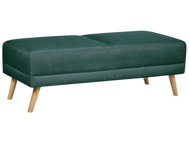 Ottoman florli tissu vert fonc/xc3/xa9