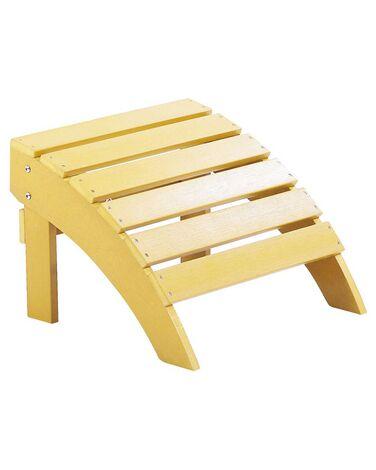 Pouf de jardin adirondack jaune Pouf de jardin adirondack jaune