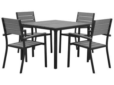 Salle /xc3/xa0 manger de jardin 4 places prato gris
