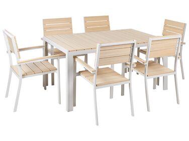 Salle /xc3/xa0 manger de jardin 6 places como beige