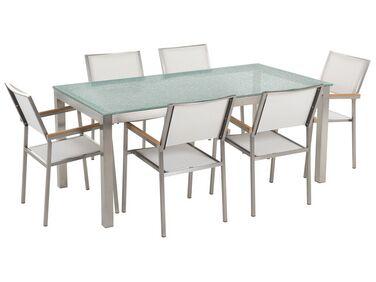 Salle /xc3/xa0 manger de jardin 6 places grosseto verre Salle /xc3/xa0 manger de jardin 6 places grosseto verre
