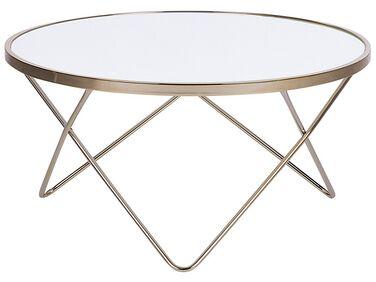 Table basse blanche et dor/xc3/xa9e meridian ii Table basse blanche et dor/xc3/xa9e meridian ii
