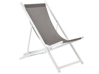 Transat locri ii pliant m/xc3/xa9tal gris Transat locri ii pliant m/xc3/xa9tal gris